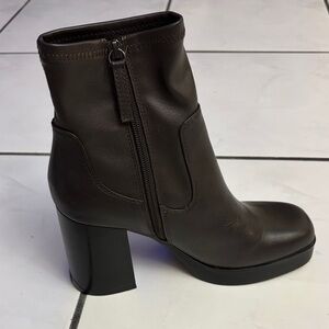 Aldo Dark Brown Heeled Boots
